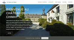 Desktop Screenshot of chateaudechimay.be